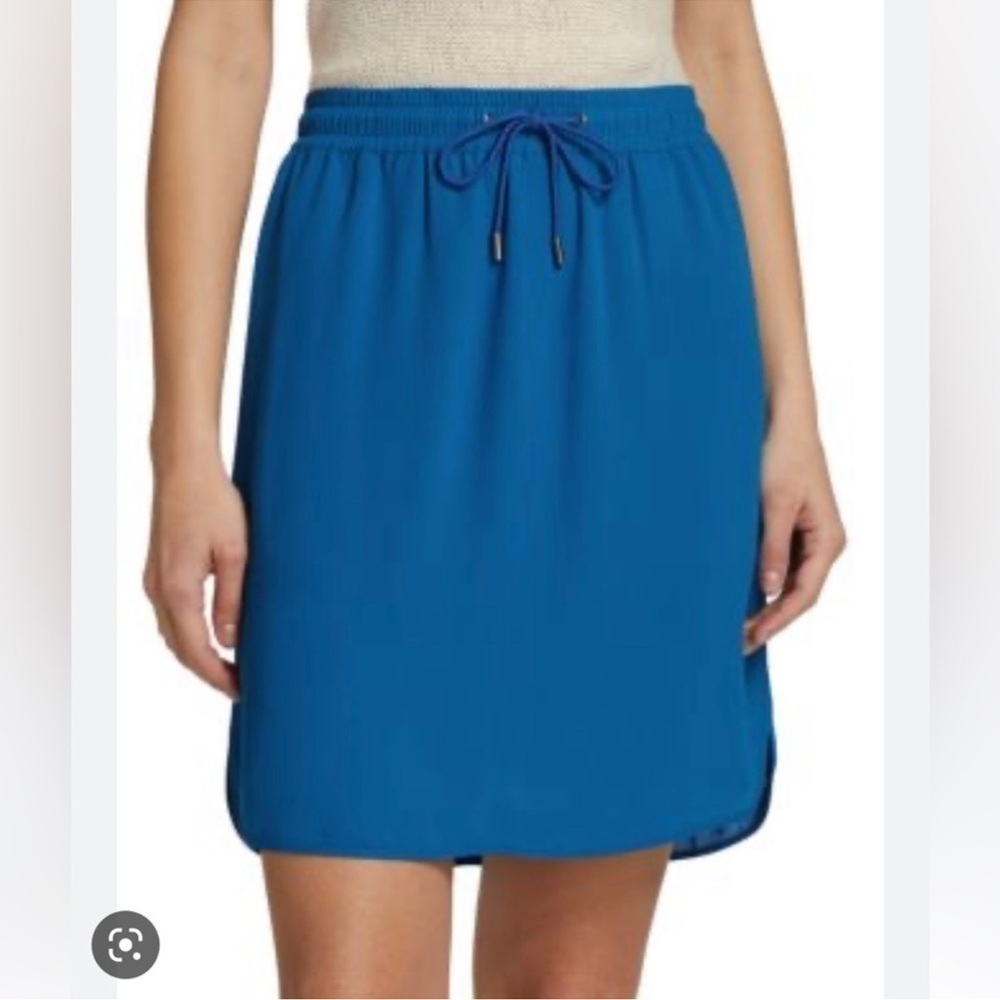 ATM Anthony Thomas Melillo Black Georgette Drawstring Skirt